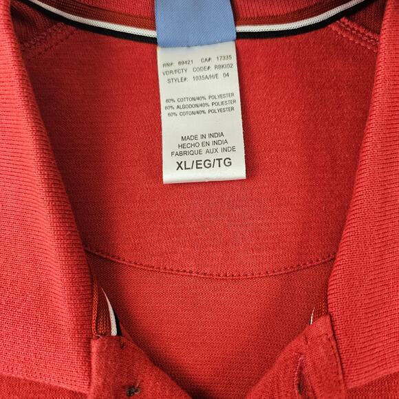 San Francisco 49ers Reebok Polo Shirt‎ Mens XL Red Gold NFL Short Sleeve - Picture 8 of 8